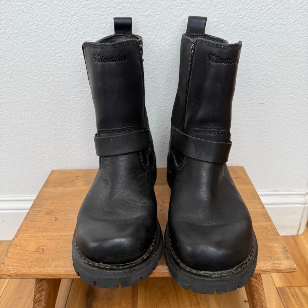 Milwaukee Motorcycle Company Afterburner Boots Black Size 9